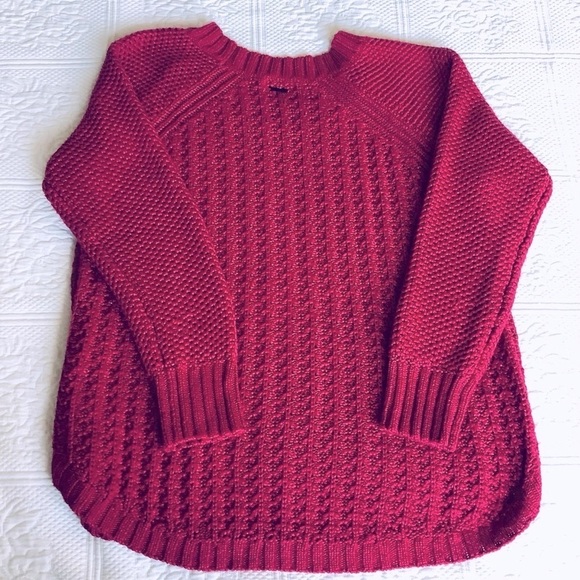 Calvin Klein Jeans Fuchsia Knit Pullover Sweater XL - Picture 2 of 8